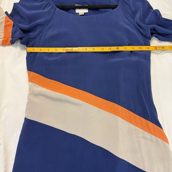 Eci New York Silk‎ Dress 3/4 Sleeve Classic Lined Size 4 Side Zipper - Picture 13 of 15